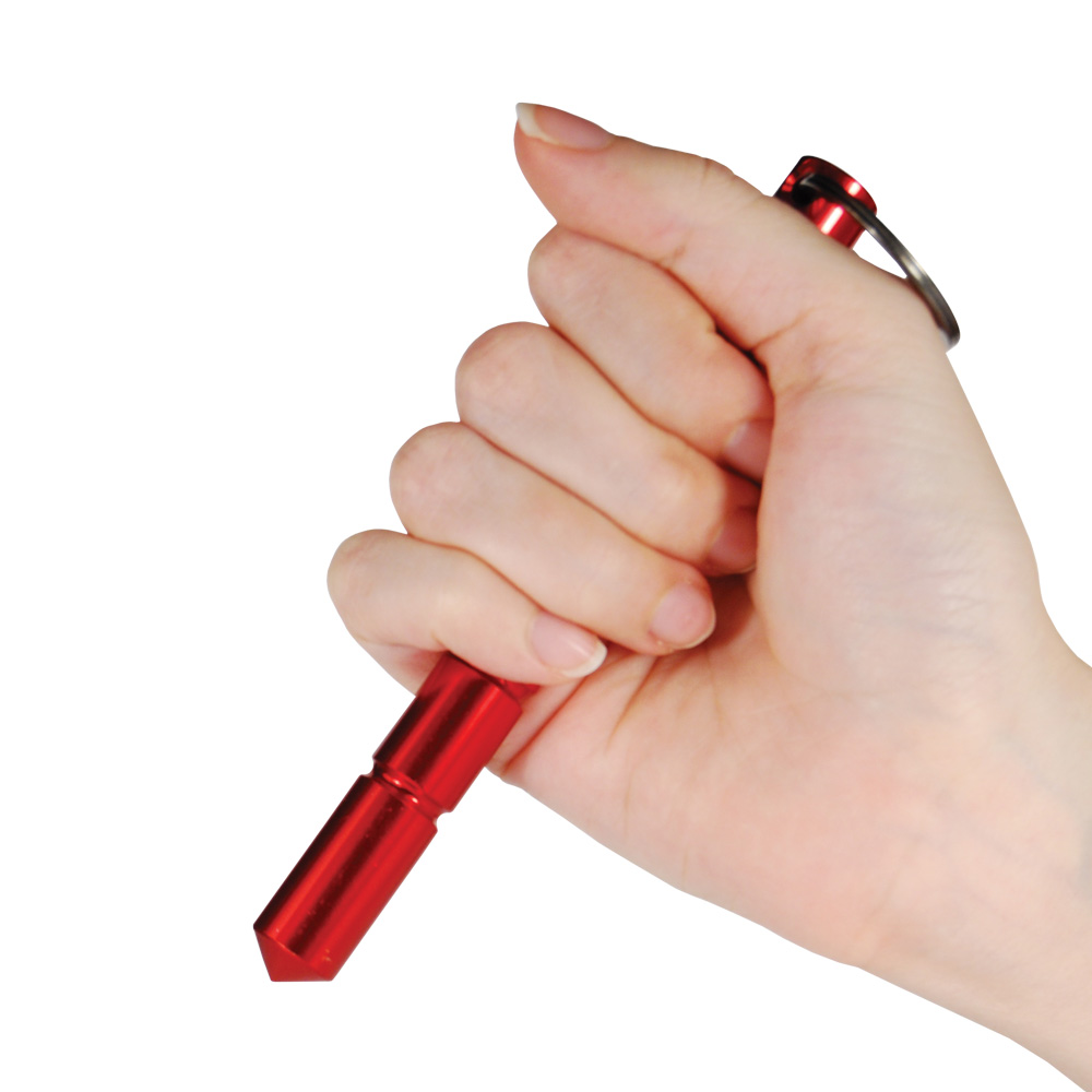 Aircraft Grade Aluminum Keychain Kubotan  Red view 3